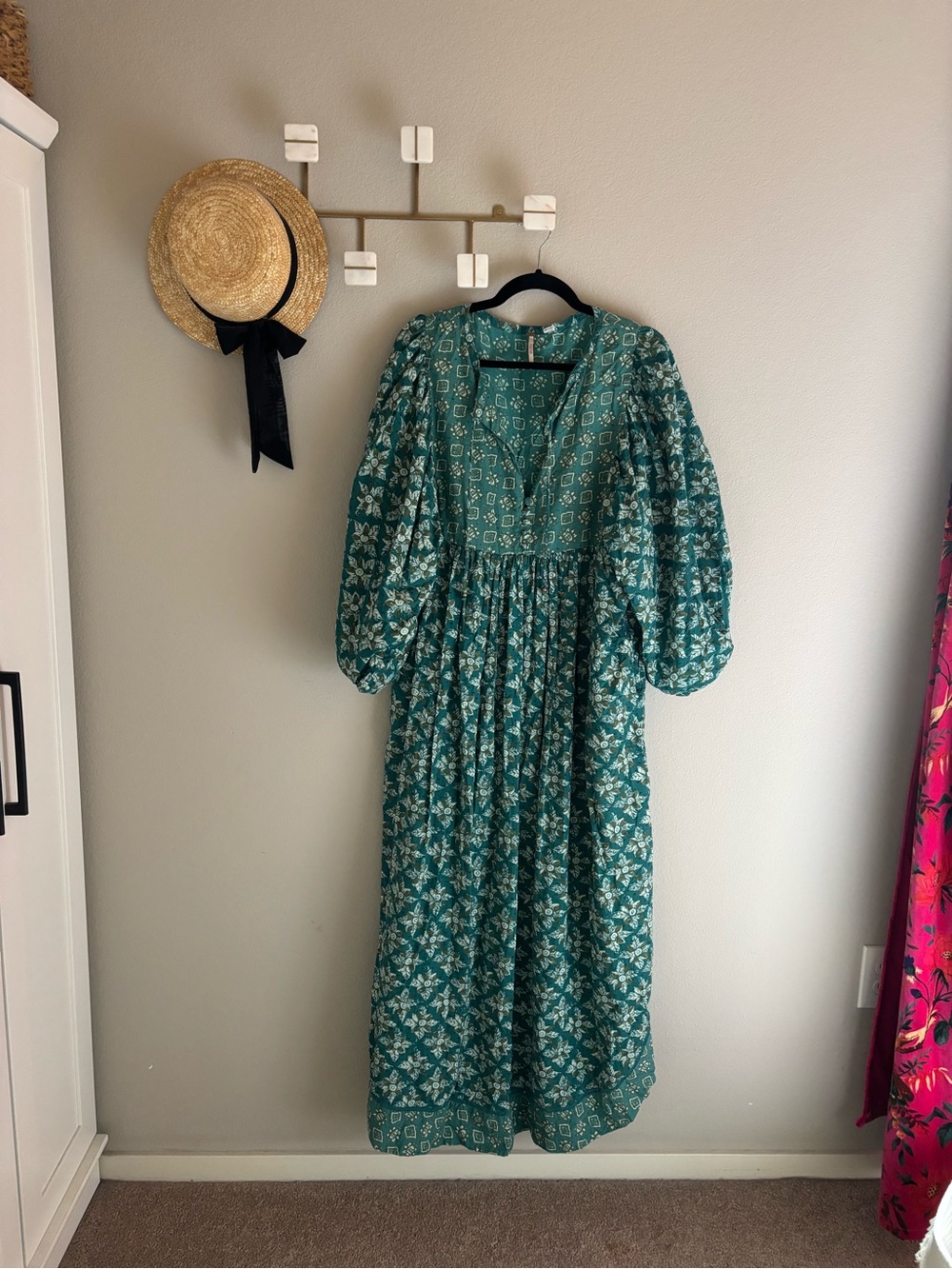 Free People Hazy Maisy Floral Maxi Dress Medium